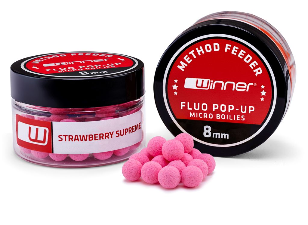 Method/Feeder Fluo Pop-Up Micro Boilies 8mm/20g Jahoda Image du produit 