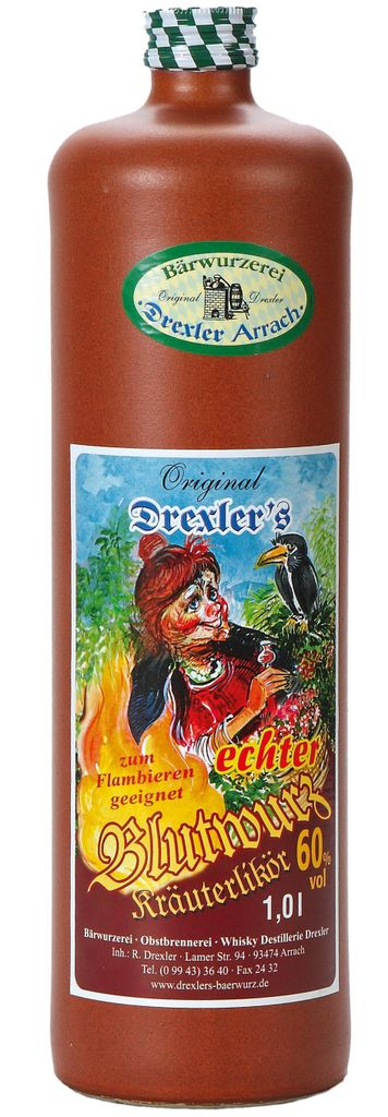 Blutwurz Drexler 60% | 1l. Tonkrug Produktbild 