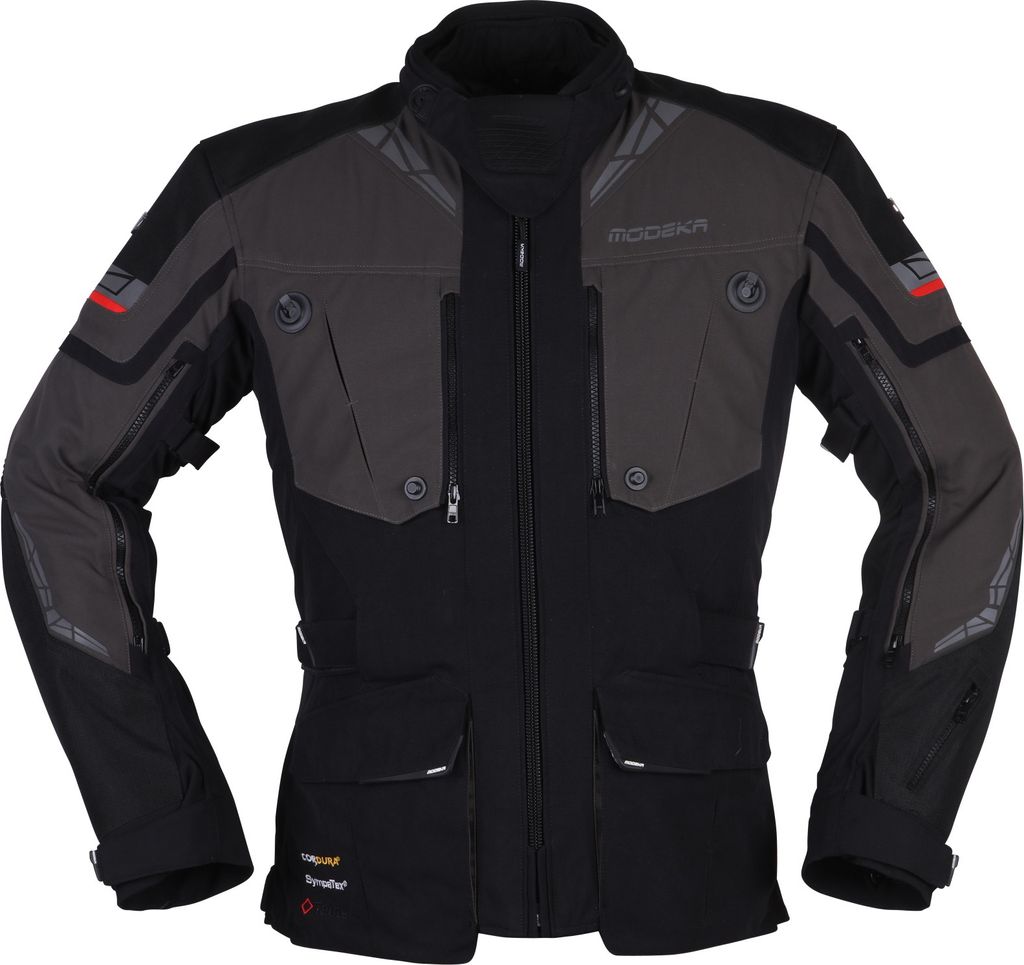 Bunda na motorku Modeka Panamericana II black / dark grey Obrázok produktu 