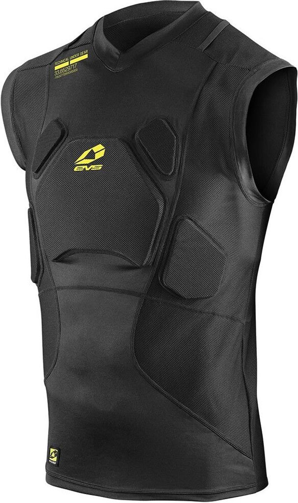 Evs Sports Tug Impact Ärmelloses Baselayer Schwarz M Mann Schwarz M