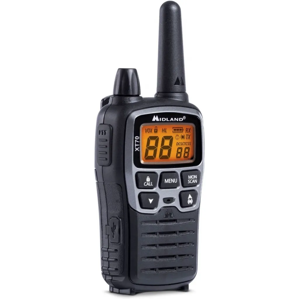 Midland XT70 Dual Band Walkie Talkie: Carica Rapida e 12km Raggio