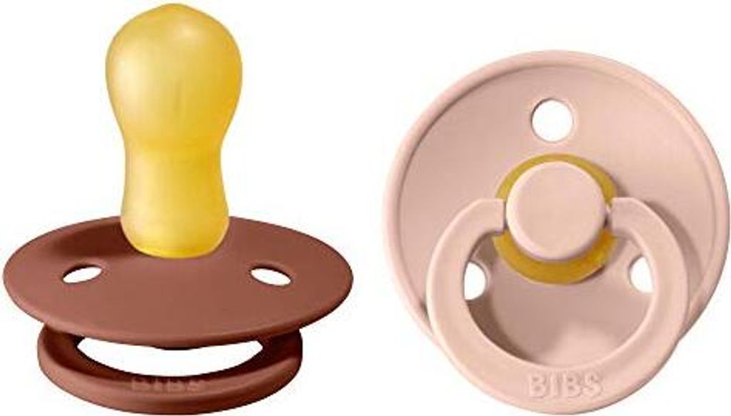 BIBS 130215 Colour Woodchuck & Blush 18M+ Latex-Schnuller, Produktbild 