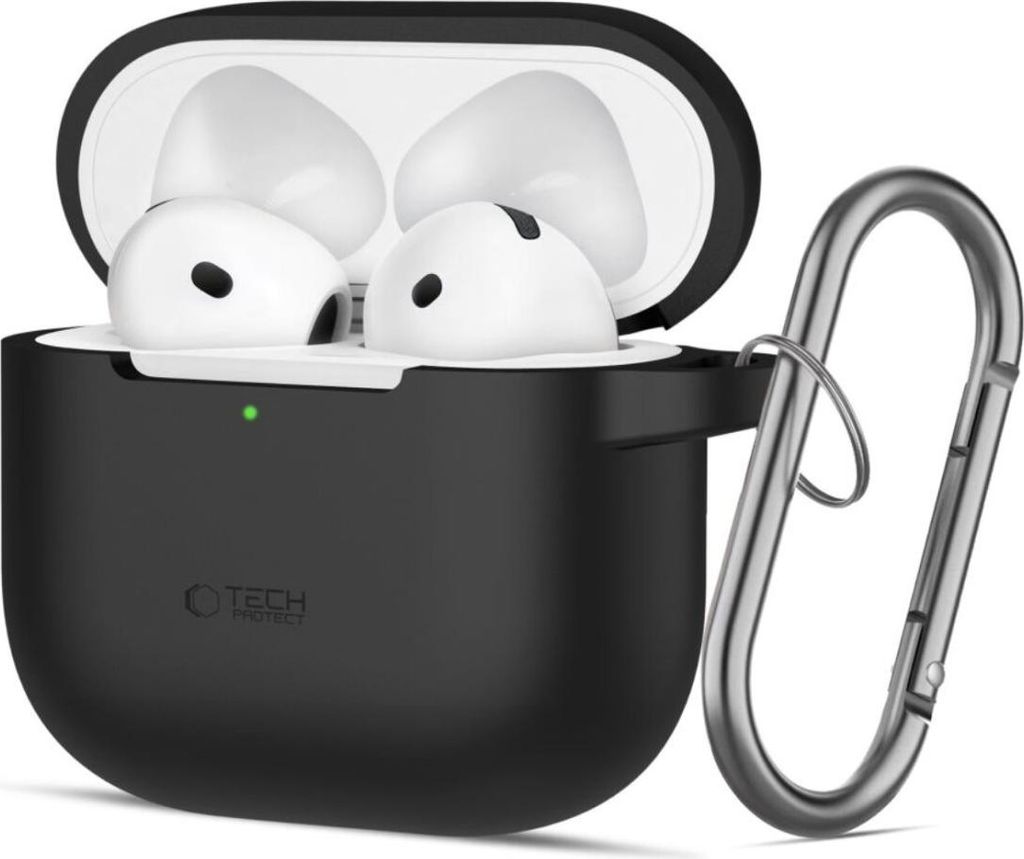 Tech-Protect Silikon-Haken Apple Airpods 4 Schwarz