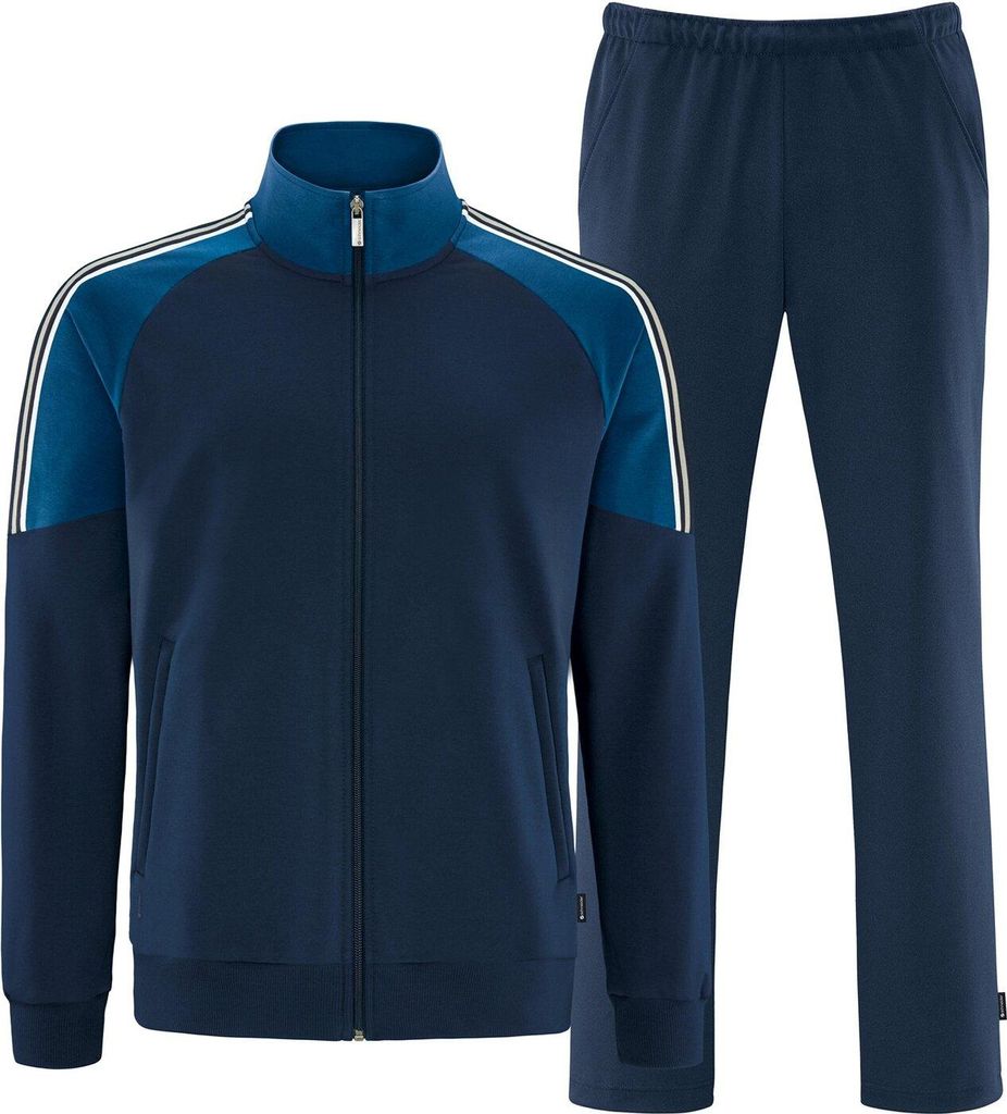 SCHNEIDER SPORTSWEAR FLYNNM-ANZUG 2-teiliger Herren Trainingsanzug dunkelblau/blau dunkelblau/blau 27