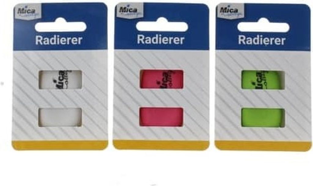 Radierer - ca. 5,3 x 1,3 x 3 cm - 1 Stück