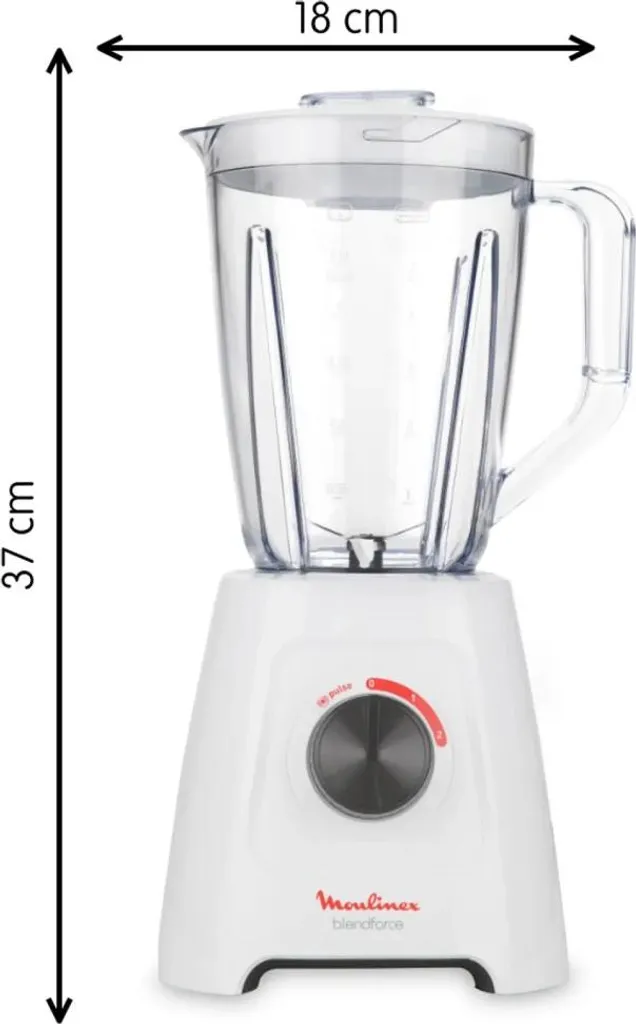 Moulinex Blendforce 2 LM420110 - Blender 2L 600W Blanc Haute Performance - 4