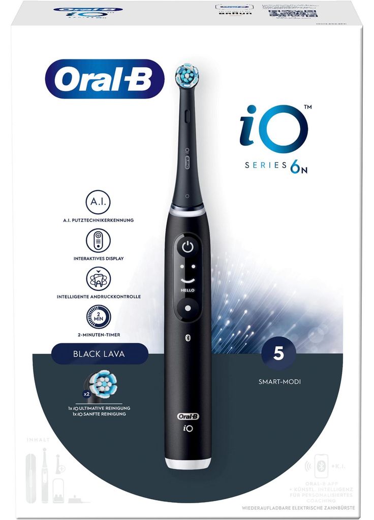 Oral-B Oral-B iO Series 6 , Elektrische Zahnbürste, (Black Produktbild 