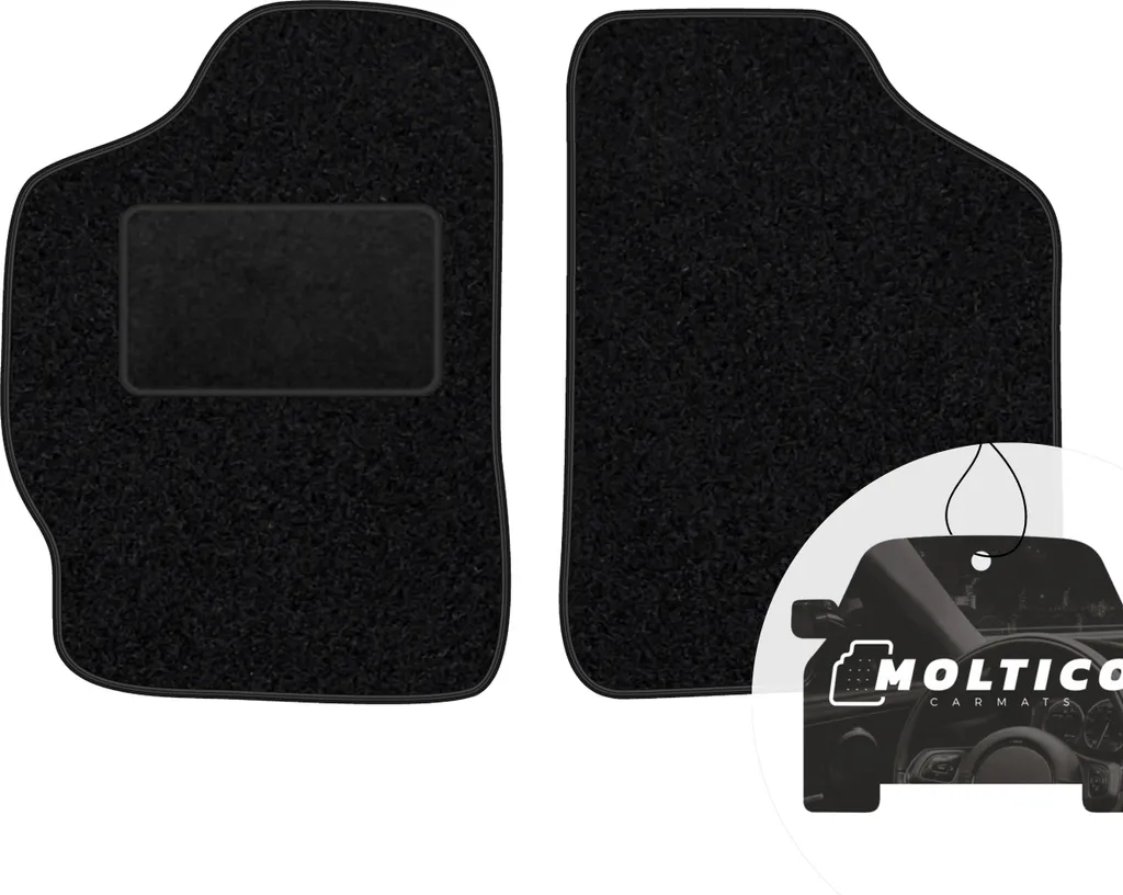 moto-MOLTICO Tappetini anteriori per auto Velours Tappetini per auto neri Set di tappetini per auto 2 pezzi adatto per Mitsubishi Galant 1992-1996