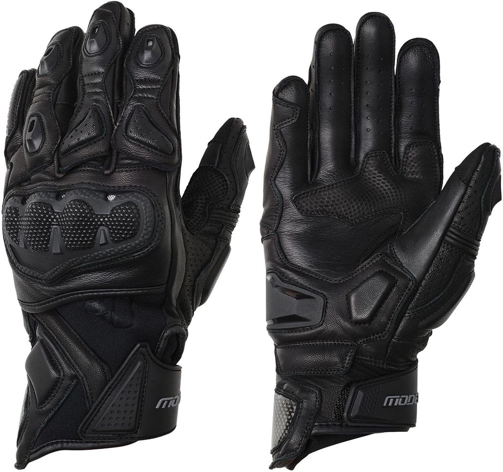 Modeka Evox Short Motorrad Handschuhe, schwarz, 9