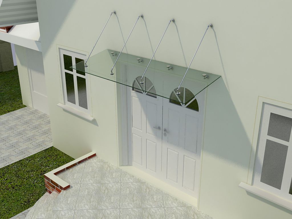 Glasvordach Olymp Glasart: Klarglas Maße: 275 cm x 120 cm