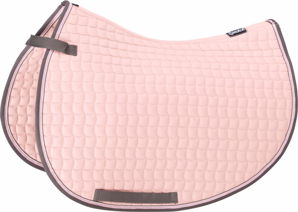 Eskadron New Basics Baumwolle Contrast Schabracke, Größe:Springen, Farbe:powderrose