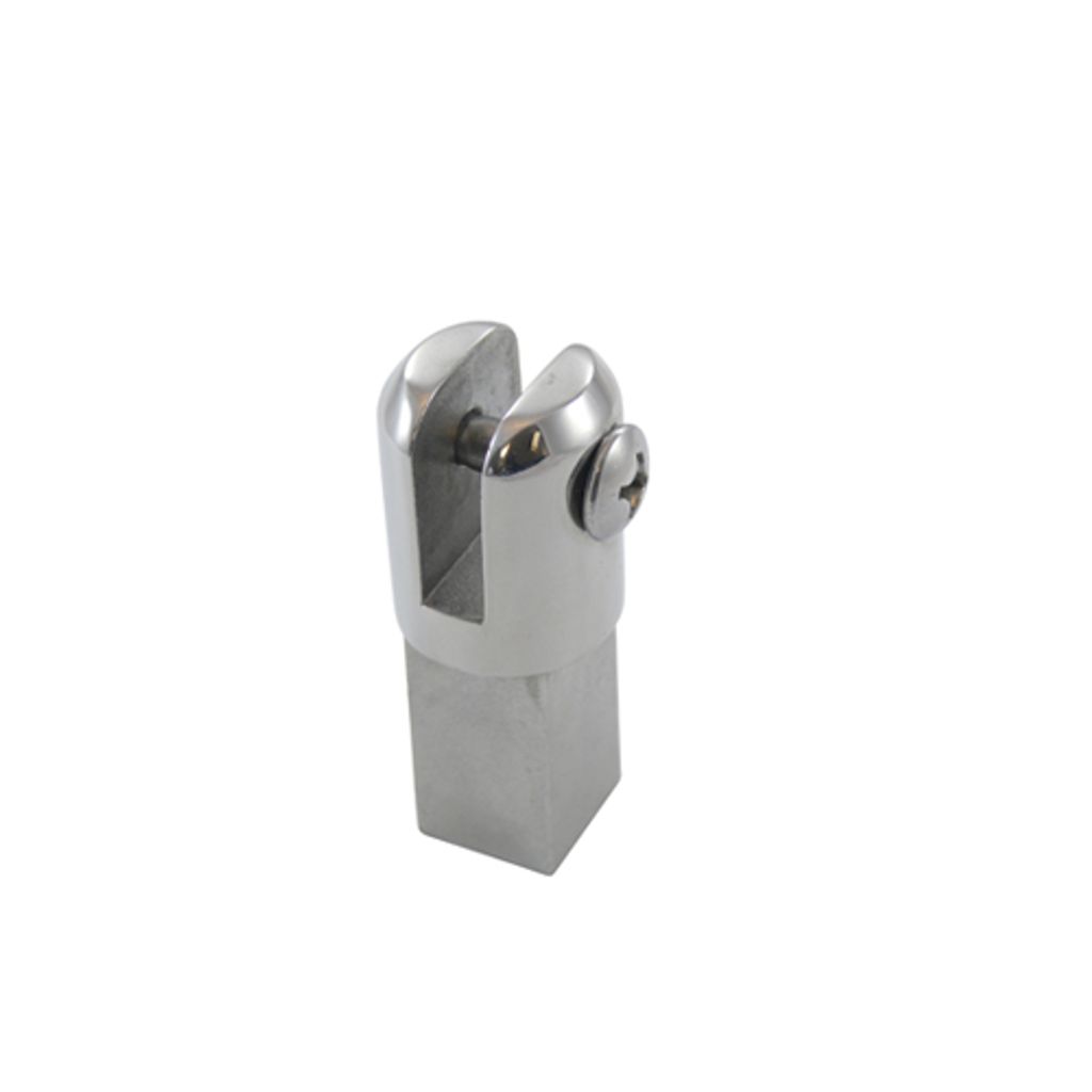 Gabelkopf für Winchaufnahme, 61mm, Edelstahl A4
