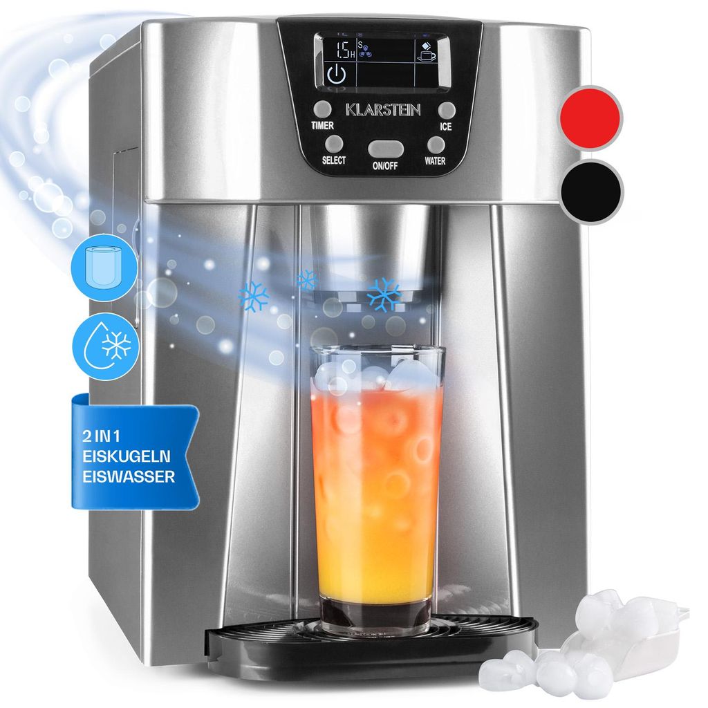 Klarstein Výrobník kostek ledu malý, rychlý, s podnosem, 12 Obrázek produktu 