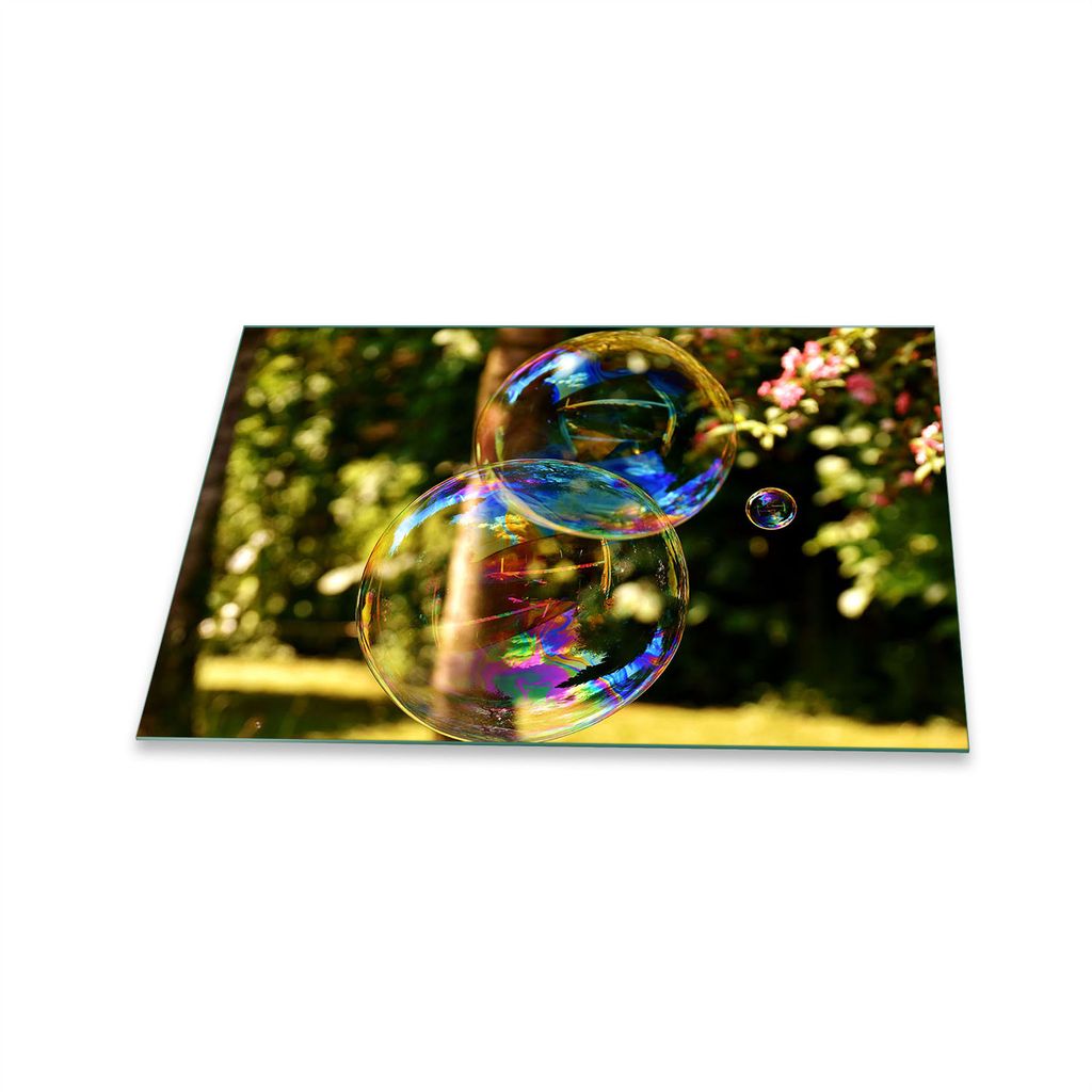 Herdabdeckplatte Glaskeramik 1 Teilig 80x52 Natur Grün Abdeckung Glas Spritzschutz