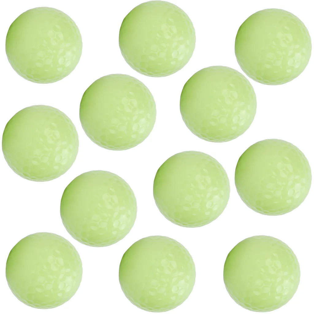 Balles de Golf pour la Nuit Phosphorescentes - Pack de 12 pour Sport