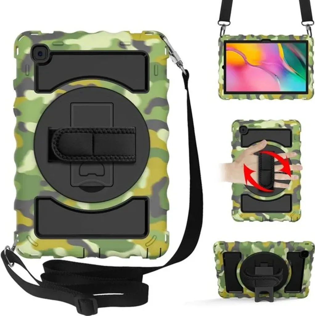 Custodia per Samsung Galaxy Tab 10.4" con supporto e tracolla Moro