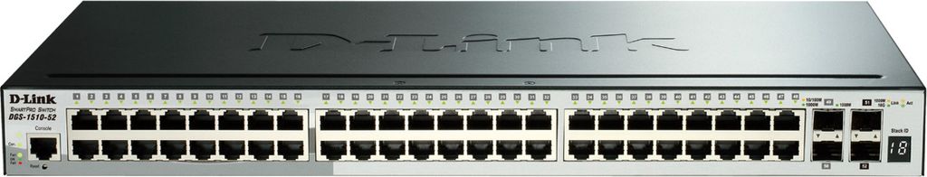 D-Link DGS-1510-52XMP 52-Port PoE+ Smart Managed Gigabit Produktbild 