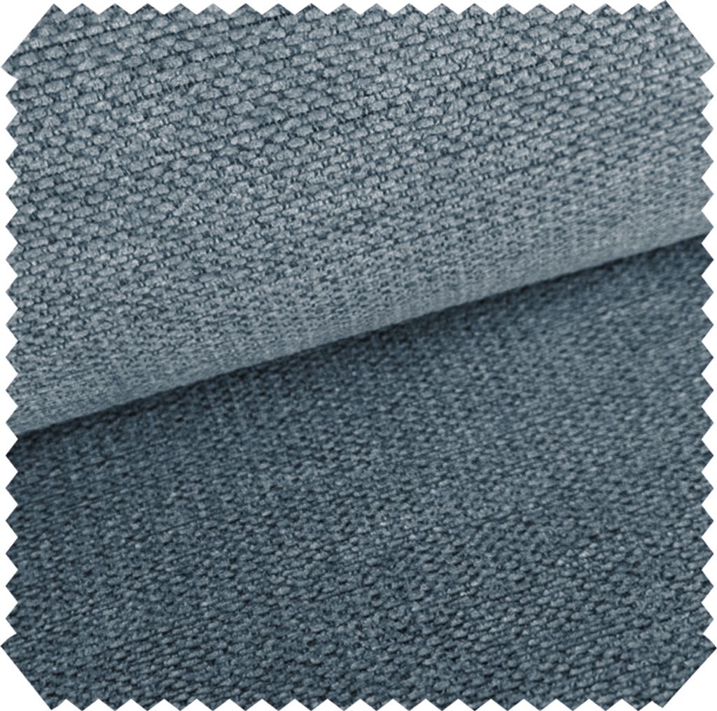 novely MUDAU SOFT Samtweicher Chenille-Polsterstoff - Melierter Möbelstoff - Grober Struktur-Stoff - Mélange Meterware 1lfm - Farbe: 86 Blaugrau