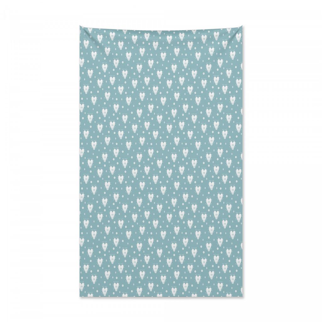 Abakuhaus skandinavisch Wandteppich und Tagesdecke, Valentinstag-Idee aus Weiches Mikrofaser Stoff Kein Verblassen Klare Farben Waschbar, 140 x 230...
