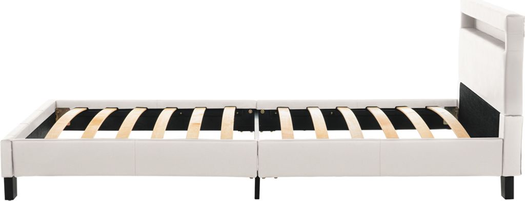 HOME DELUXE - LED Bett ASTRO - Weiß, 90 x 200 cm - Inkl. Produktbild 5