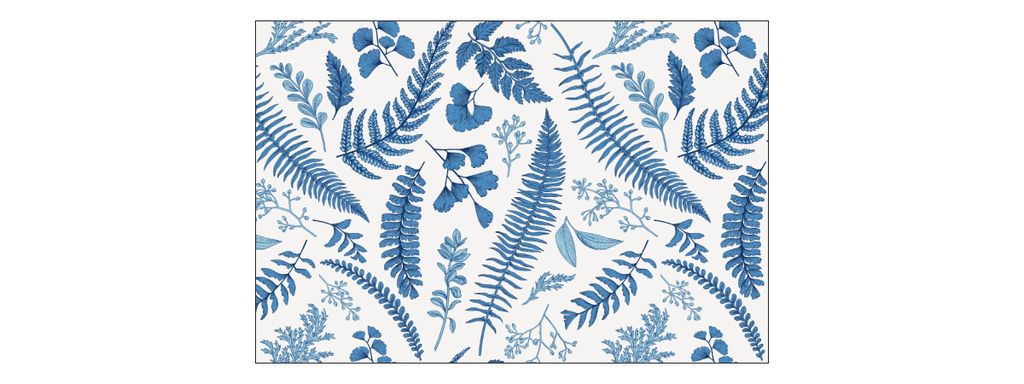 Muralo Fototapete 135 x 90 cm Vlies Tapete Wandtapeten moderne Wandbilder XXL Pflanzen Farn Natur Ornamente