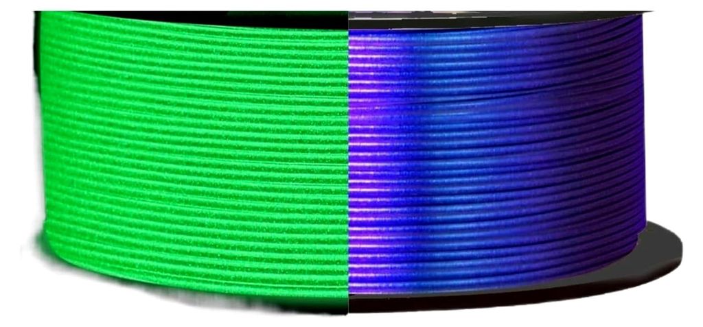 3D-Drucker-Filament, Chameleon Color Shift Filament 1,75 mm, leuchtendes Filament 1,75 mm für 3D-Drucker, violette Farbe