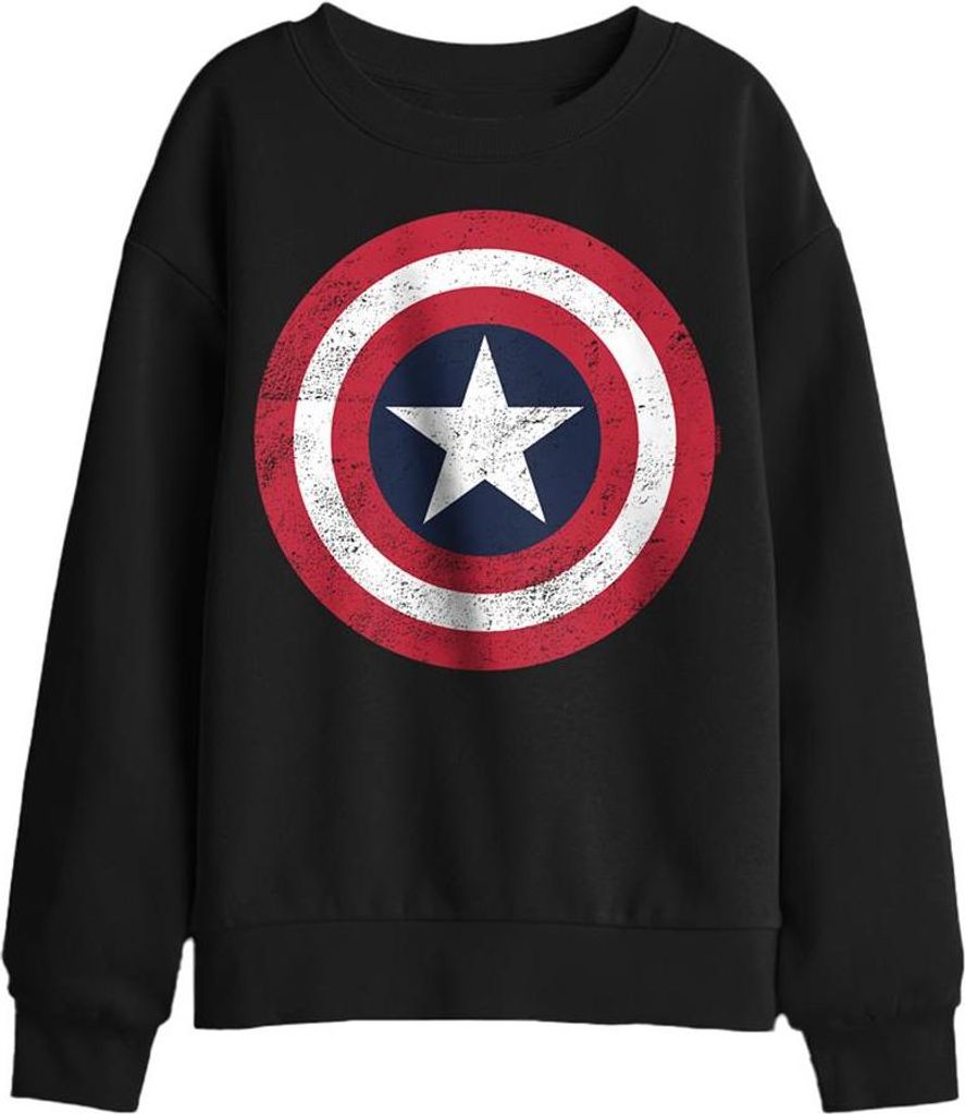 Captain America - Sweatshirt für Kinder TV29835 (152-158) (Schwarz)