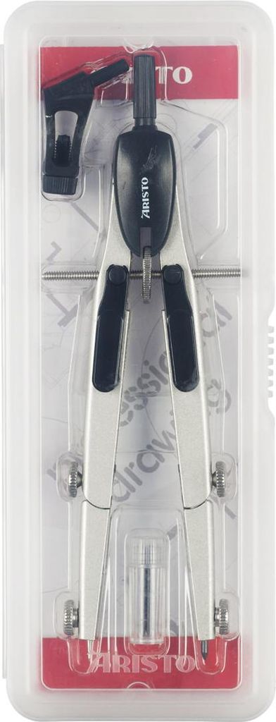 Aristo Studio Schnellverstellzirkel Set Adapter, Hebelmechanik und Minen