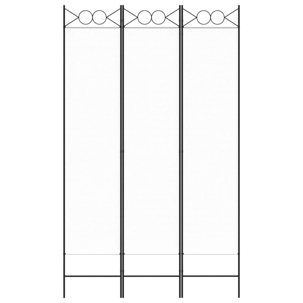 "Winterschlussverkauf " 3-tlg. Paravent Raumteiler Elegantes Design - Trennwand/Sichtschutz - Weiß 120x200 cm Stoff NeuMöbel 2117094