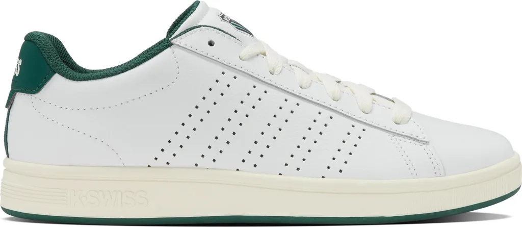 Baskets K-Swiss Court Base II en Cuir Synthétique Blanc Taille 42,5