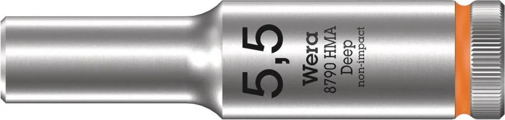 Wera 05004502001 Bussola Zyklop Deep 5.5mm 1/4 - Alta Qualità Wera