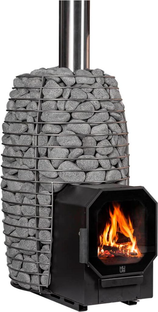 HUUM HIVE Flow LS Holzofen für die Sauna, 2. BImSchV