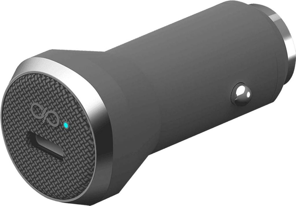 Force Power, USB-C 27W Power Delivery Autoladegerät, Grau