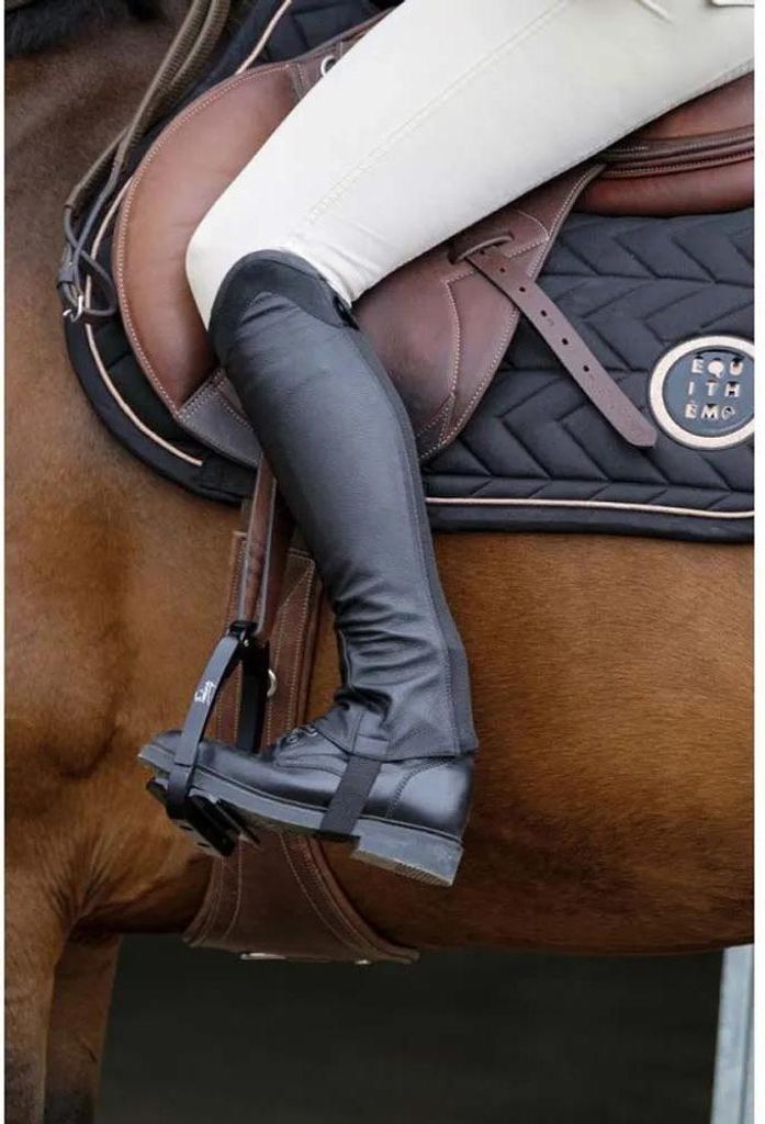 Equitheme Sparkly Halbe Chaps Schwarz XL Schwarz XL