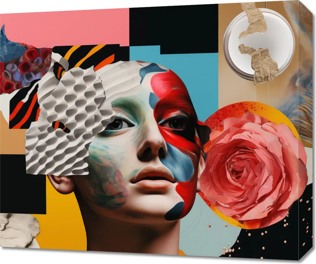 Tableau Mural Doré 60x50 cm Peau Vivante - Décoration Design Moderne