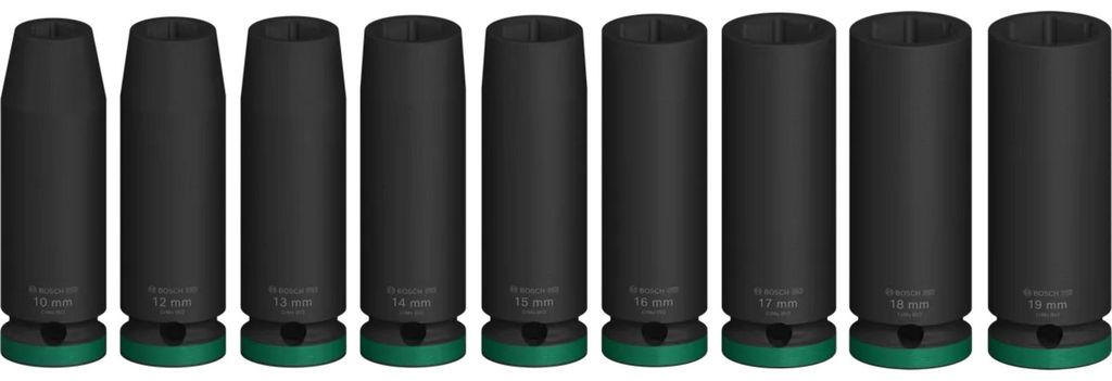 Bosch 2 608 003 039, Zestaw nasadek, 1/2", Metryczny, 9 Zdjęcie produktu 