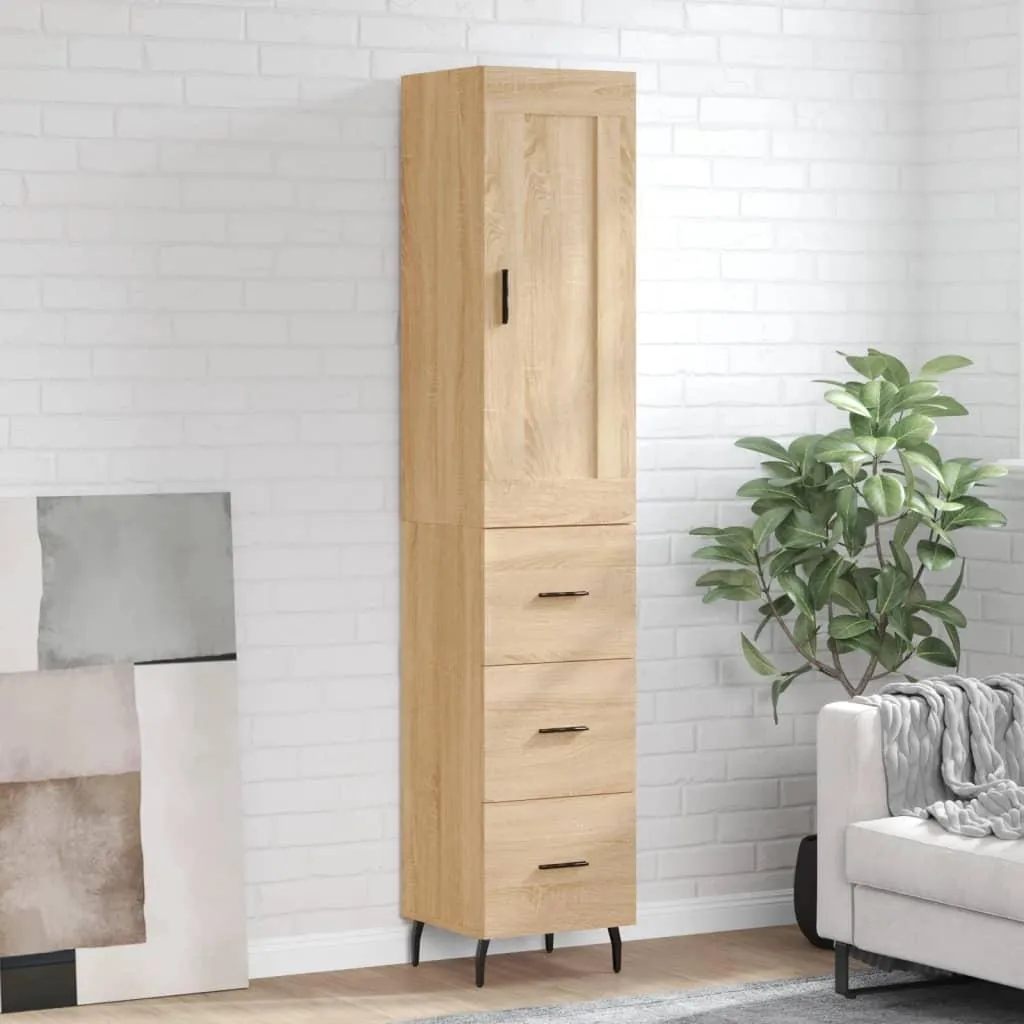 Credenza Alta vidaXL Sonoma: Eleganza Verticale per la tua Casa