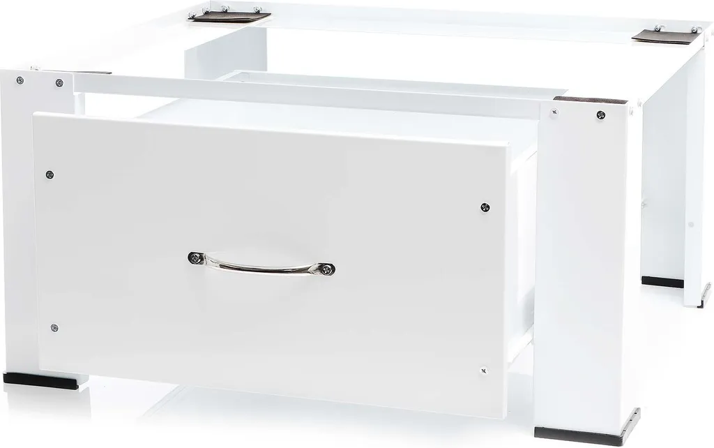 Socle Lave-linge avec Tiroir de Rangement Base Sèche-linge en Acier - 8
