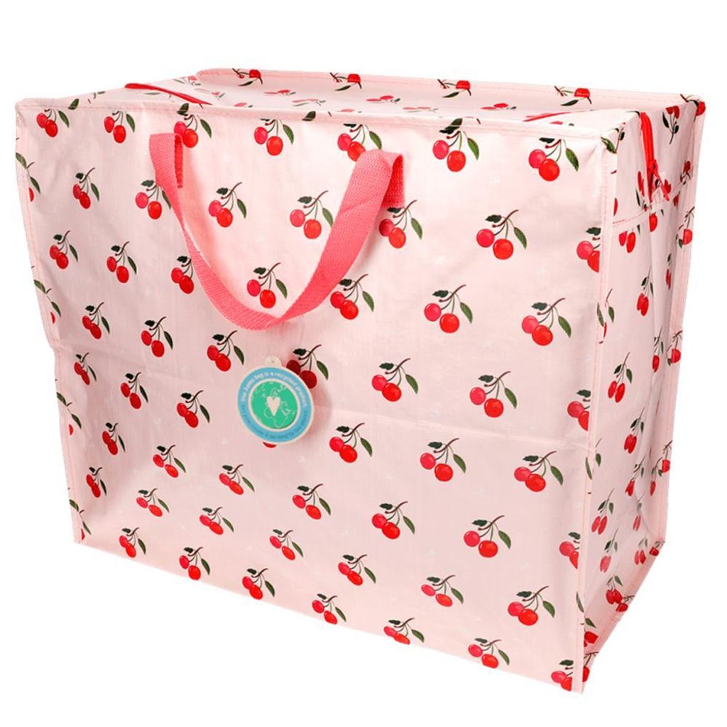 Rex London XXL Aufbewahrungstasche Kirsche Tasche ca. 55x48x28cm Jumbotasche