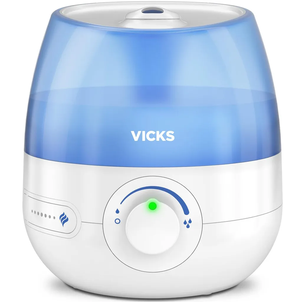 Humidificateur Mini Brume Fraîche Ultrasonique VUL525 Vicks Blanc 0.5L