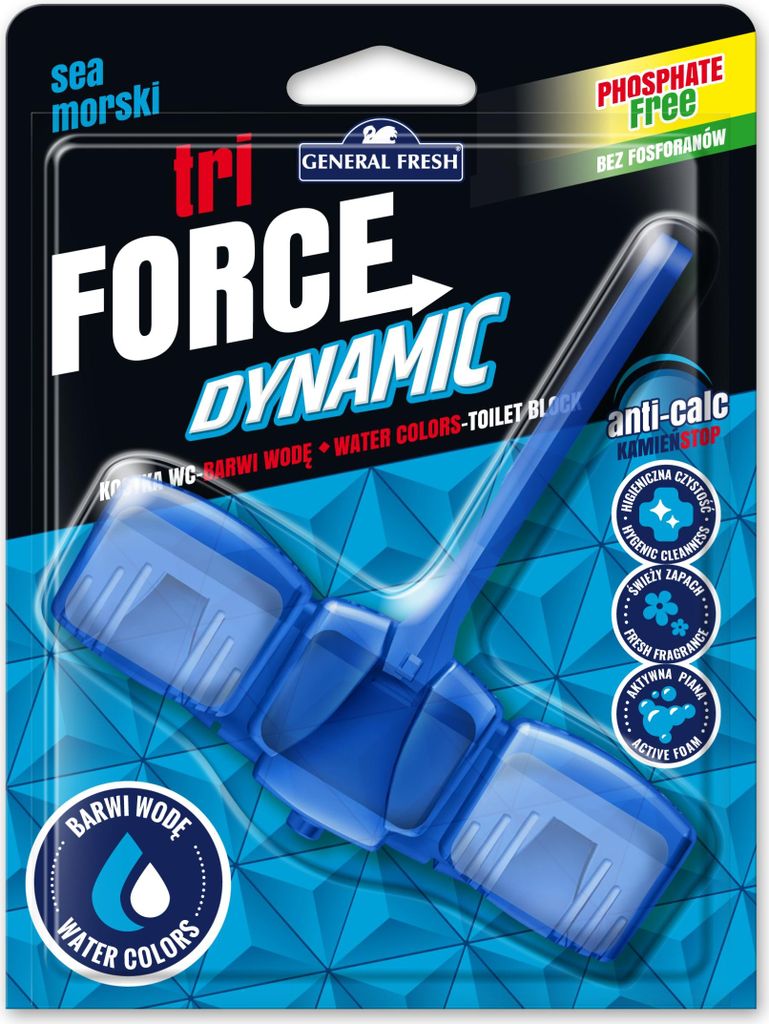 Frische Allzweck-WC-Würfel, Tre-force Dynamik Ozean, 1 Stück Packung