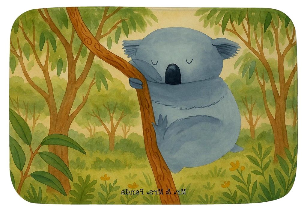 Badteppich im Koalabär-Design - Geschenk, Bär, Träume, Duschvorleger, Traumland, Badezimmerteppich, Koala, Duschmatte, Lustige Sprüche, Schlafz...