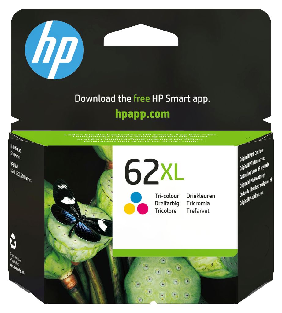 HP 62XL (C2P07AE) color Druckerpatron Produktbild 