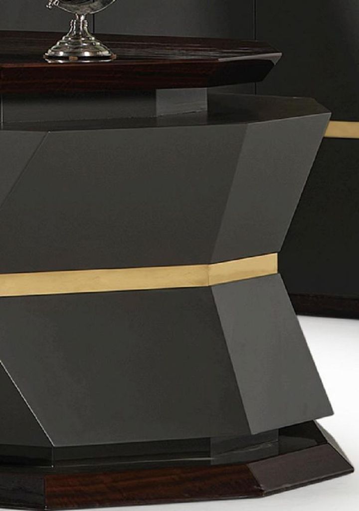 Hochwertig 5tlg. Arbeitszimmer Büro Garniture Modern Grau Büromöbel Schreibtisch