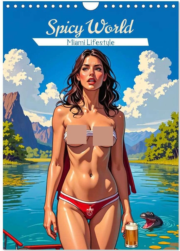 Spicy World - Miami Lifestyle (Wandkalender 2026 DIN A4 hoch), CALVENDO Monatskalender