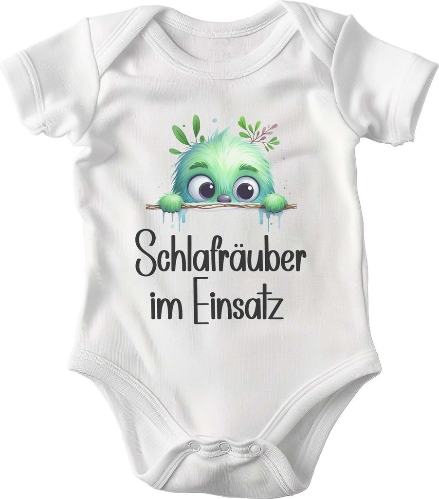 22Feels Baumwolle Unisex Babybody Kurzarm Weiss Strampler Babyparty Geschenk Babshower Schlupfkragen Weicher Einteiler für Neugeborene Babys (6-12M)