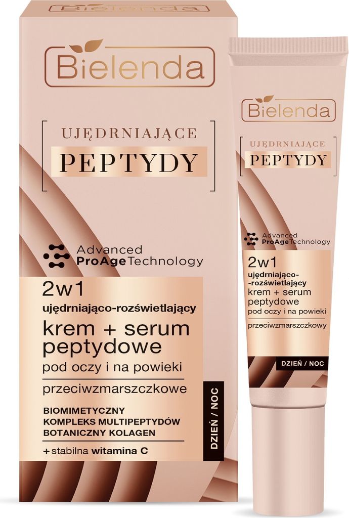 BIELENDA Firming Peptide Firming and Brightening Cream Serum 2-in-1 for Eyes and Eyelids 15ml
