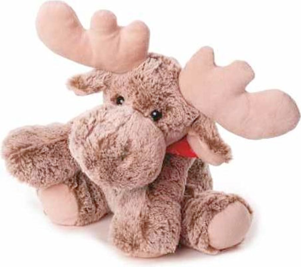 Inware Kuscheltier Schmusetier Plüschtier Elch Carlo grau beige 22 cm