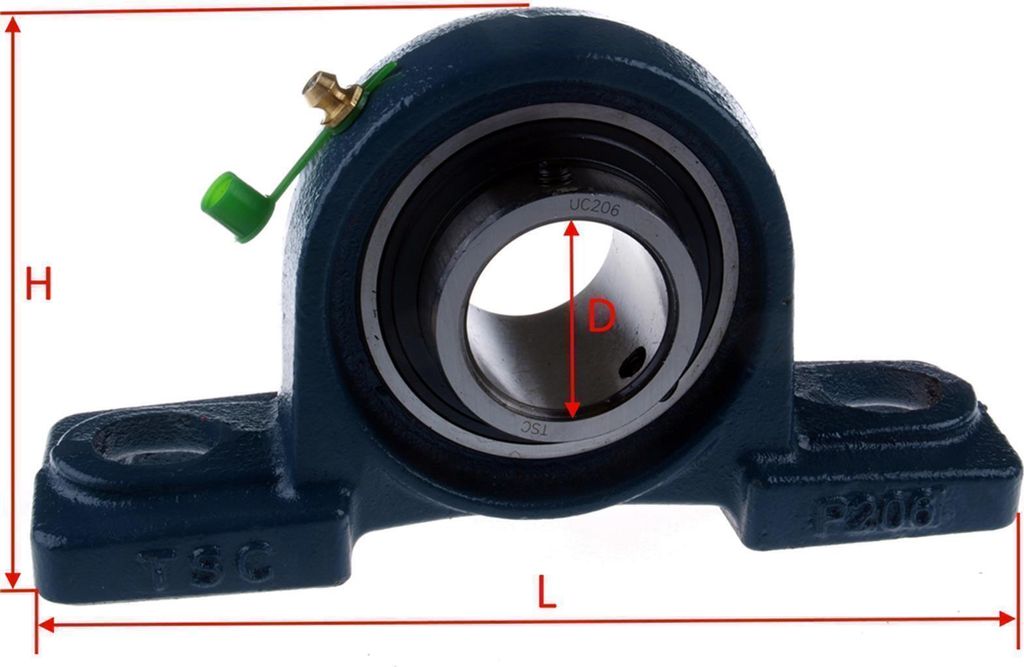 UCP 204 - 2 Loch Stehlager für 20 mm Welle Produktbild 