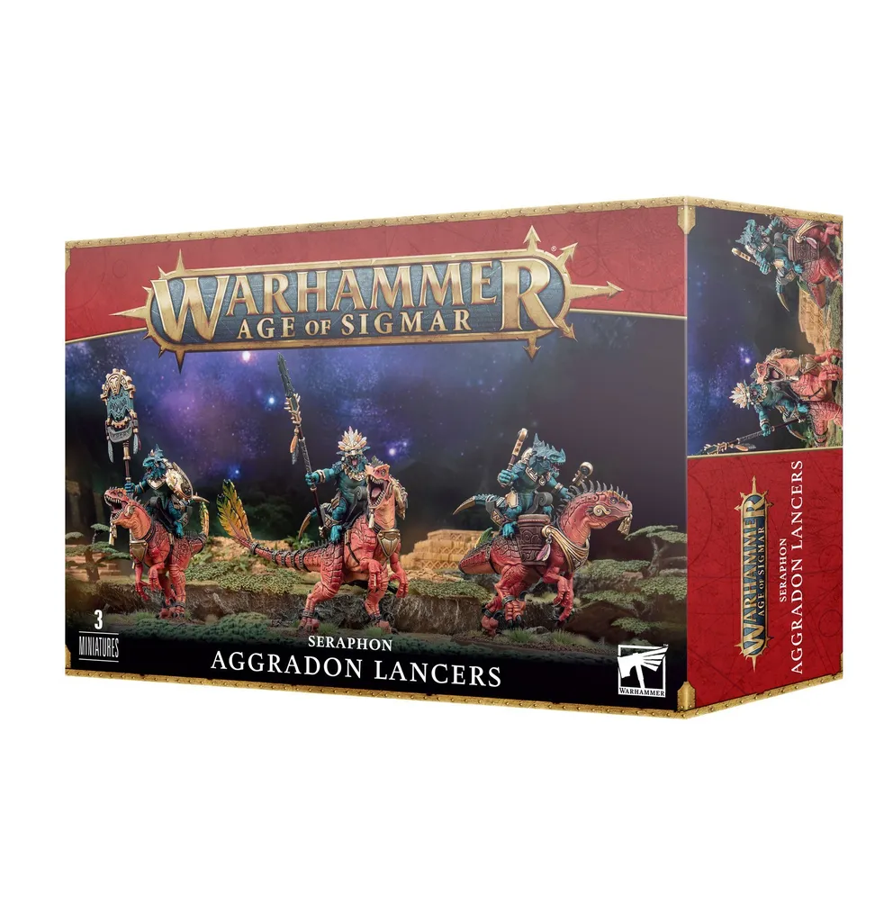 Warhammer Age of Sigmar : Seraphon Lancers Aggradon - Figurines de Choc